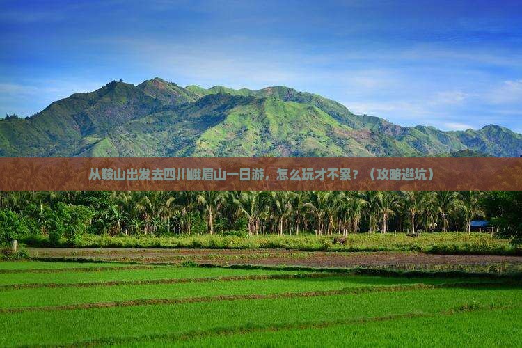 鞍山去四川峨眉山一日 鞍山去四川峨眉山一日