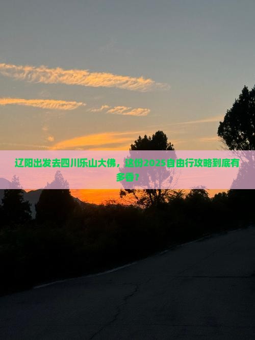 辽阳去四川乐山大佛自由行 辽阳去四川乐山大佛自由行