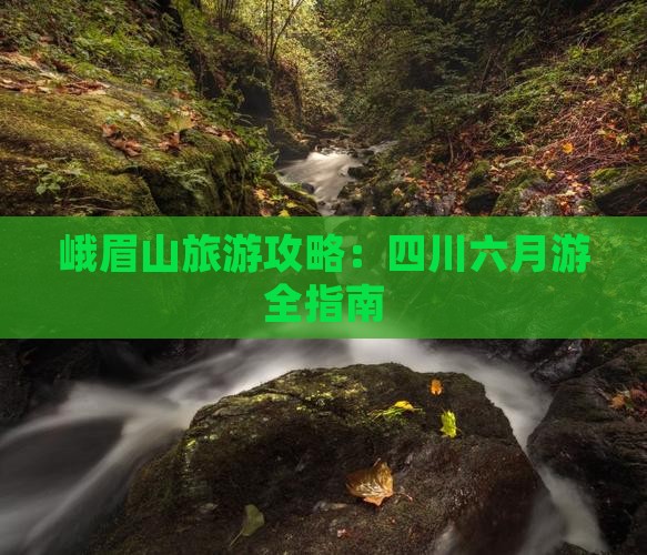 六月到四川峨眉山攻略