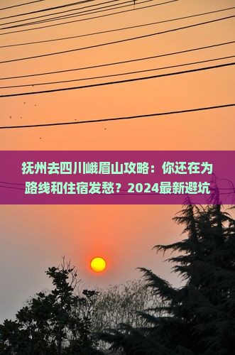 抚州去四川峨眉山攻略