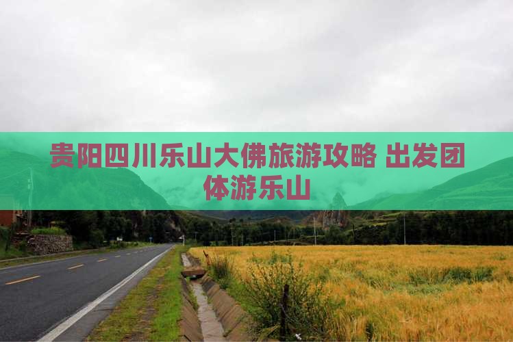 贵阳去四川乐山大佛自由团
