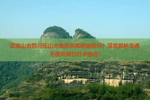 武夷山去四川乐山大佛旅游