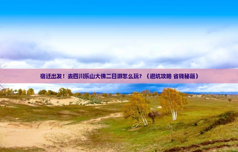 宿迁去四川乐山大佛二日游