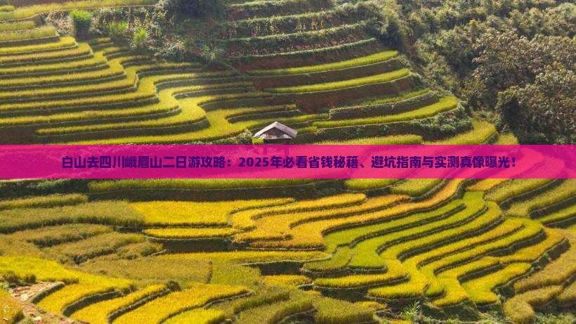 白山去四川峨眉山二日游