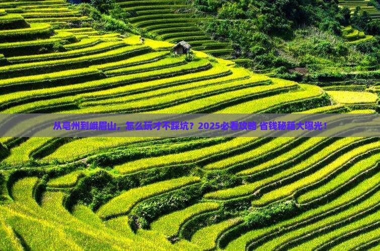 亳州去四川峨眉山攻略