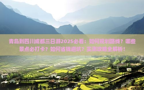 青岛到四川成都三日游