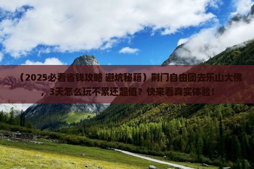 荆门去四川乐山大佛自由团