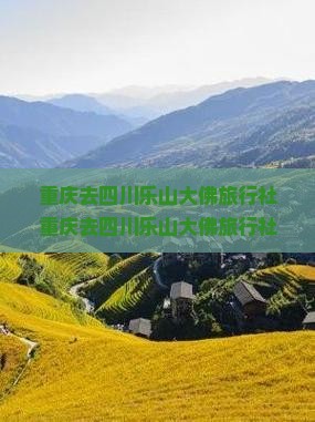 重庆去四川乐山大佛旅行社