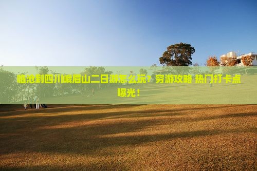 临沧到四川峨眉山二日游