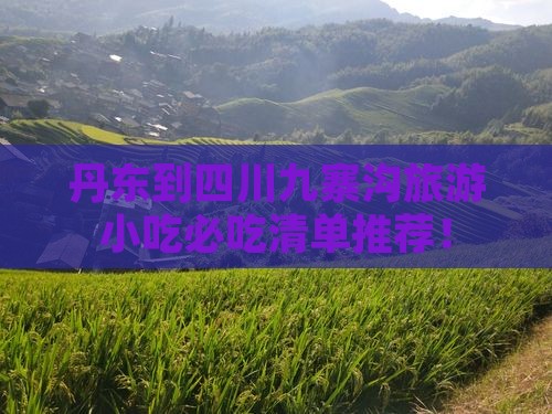 丹东到四川九寨沟旅游小吃
