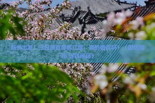 新余到四川都江堰三日游