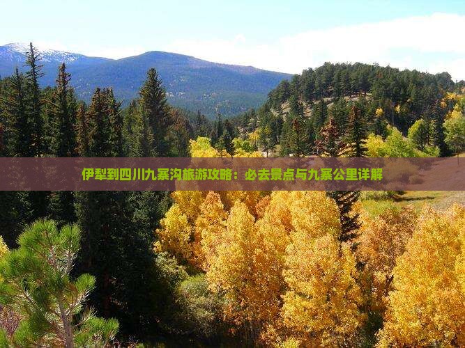 伊犁到四川九寨沟必去地