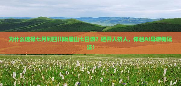 七月到四川峨眉山七日游