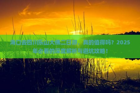 海口去四川乐山大佛二日游 海口去四川乐山大佛二日游