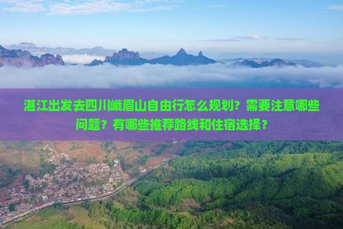 湛江去四川峨眉山自由团
