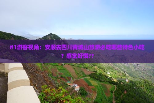 安顺到四川青城山旅游小吃