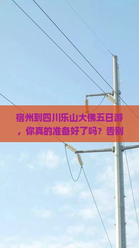 宿州到四川乐山大佛五日游