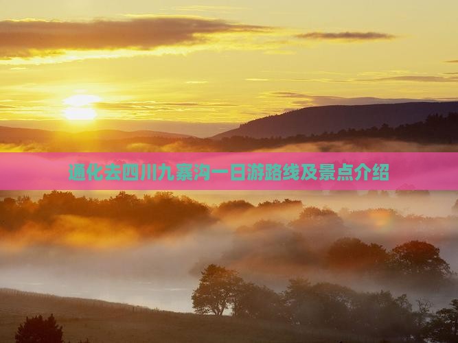 通化去四川九寨沟一日