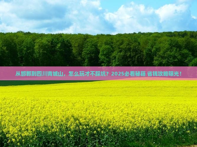 邯郸到四川青城山哪里玩