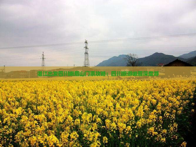 湛江出发四川峨眉山门票攻略：四川旅游峨眉深度游