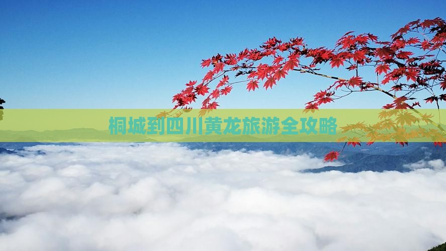 桐城到四川黄龙旅游全攻略
