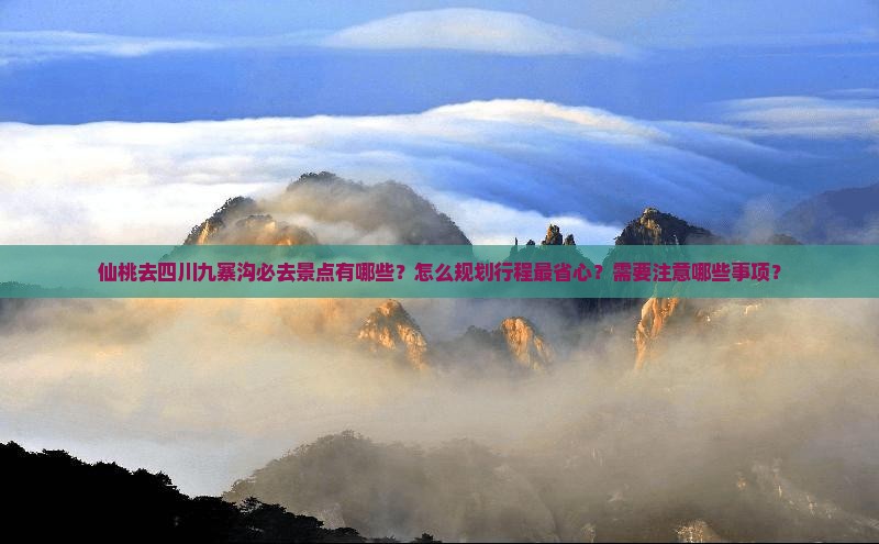 仙桃去四川九寨沟必去地