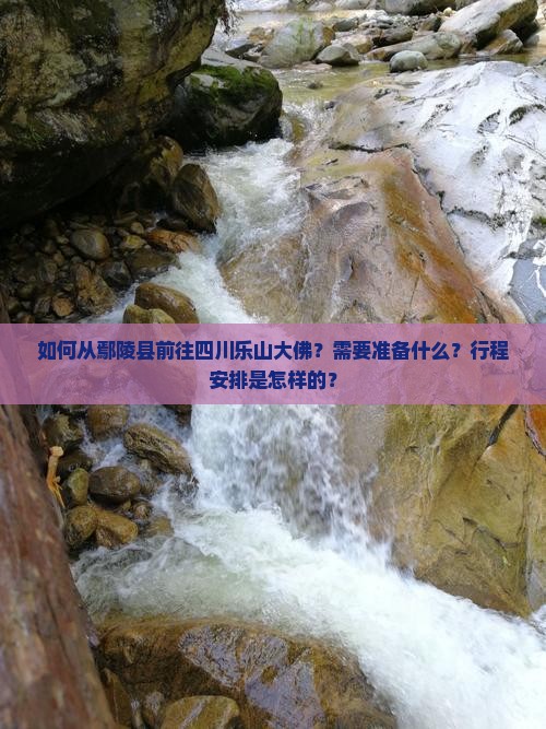 鄢陵县到四川乐山大佛自由行