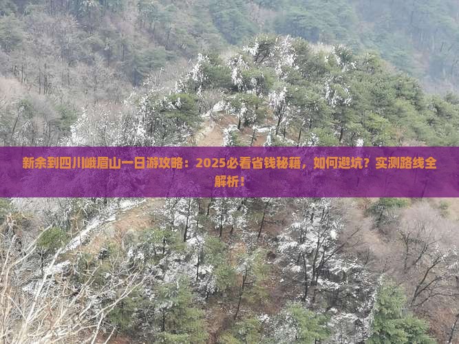 新余到四川峨眉山一日