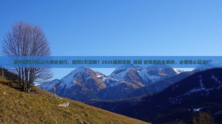 衢州到四川乐山大佛自由行