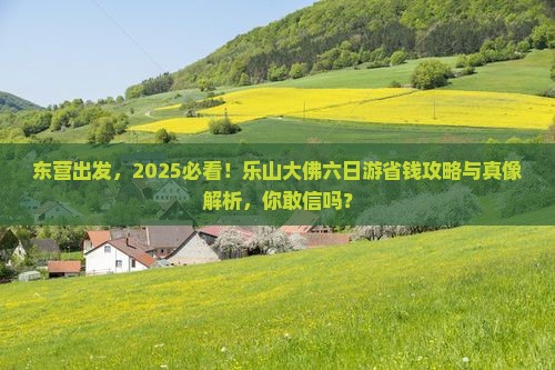 东营到四川乐山大佛六日游