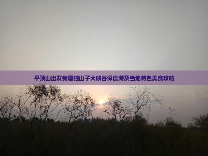 平顶山出发新疆独山子大峡谷深度游及当地特色美食攻略