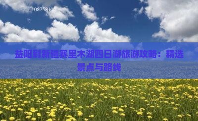 益阳到新疆赛里木湖四日游旅游攻略：精选景点与路线