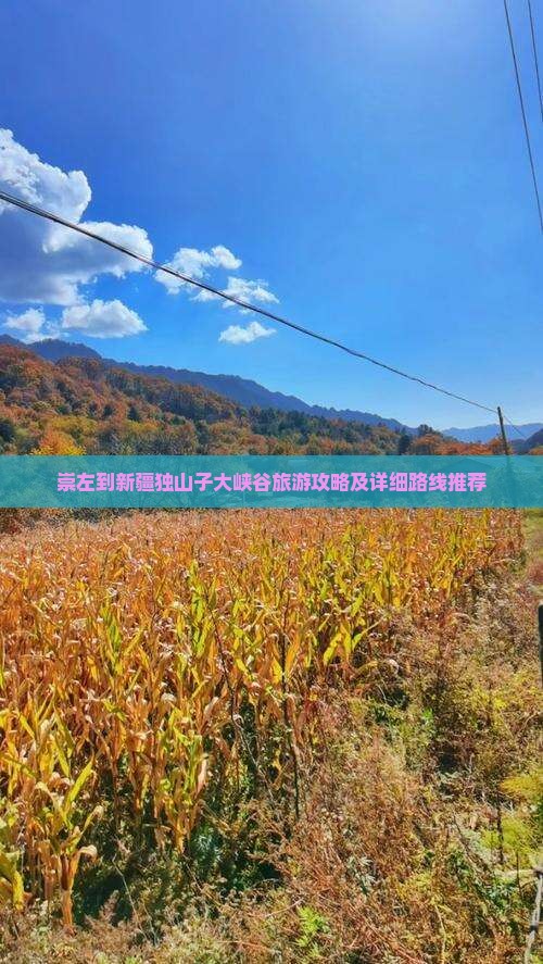 崇左到新疆独山子大峡谷旅游攻略及详细路线推荐