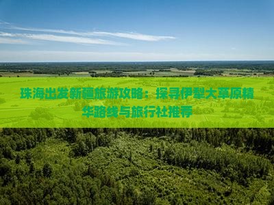 珠海出发新疆旅游攻略：探寻伊犁大草原精华路线与旅行社推荐