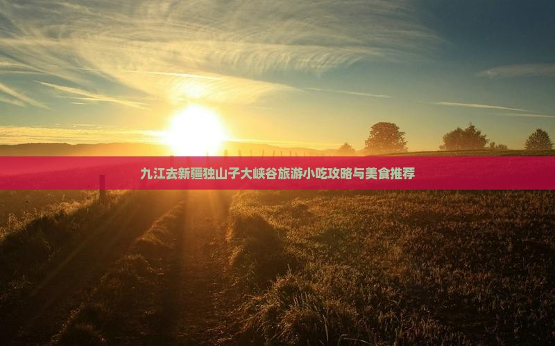 九江去新疆独山子大峡谷旅游小吃攻略与美食推荐