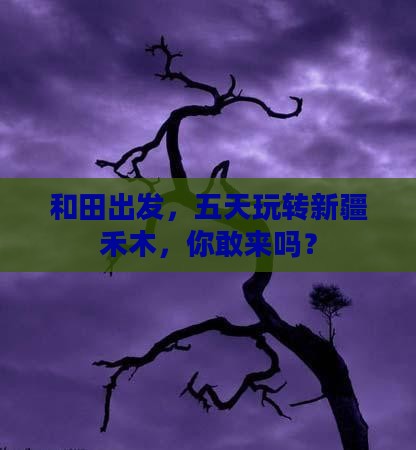 和田去新疆禾木五日游
