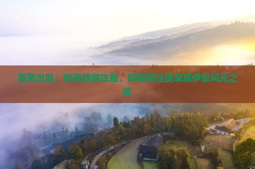 莱芜出发：新疆旅游攻略，探秘那拉提草原伊犁风光之旅