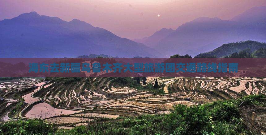 海东去新疆乌鲁木齐大型旅游团交通路线指南