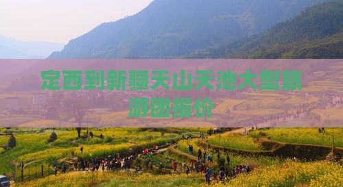 定西到新疆天山天池大型旅游团报价