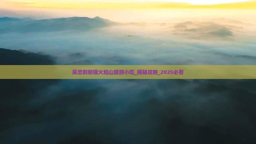 吴忠到新疆火焰山旅游小吃