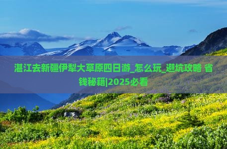 湛江去新疆伊犁大草原四日游