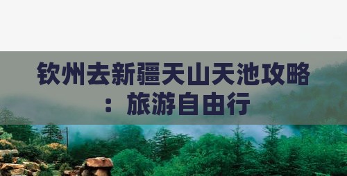 钦州去新疆天山天池自由行