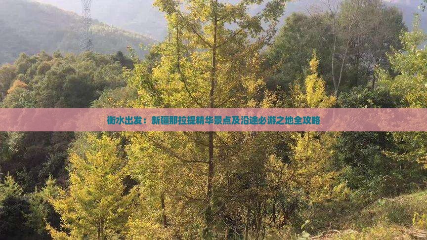 衡水出发：新疆那拉提精华景点及沿途必游之地全攻略