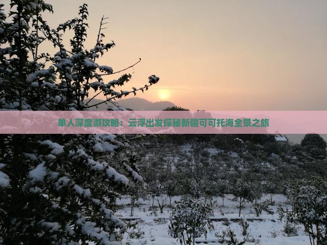 单人深度游攻略：云浮出发探秘新疆可可托海全景之旅