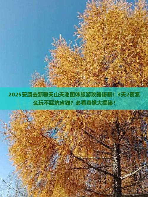 安康去新疆天山天池团体旅游