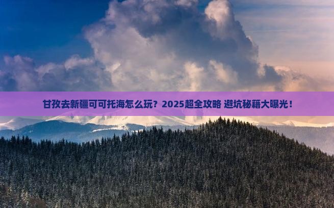 甘孜去新疆可可托海大型旅游团