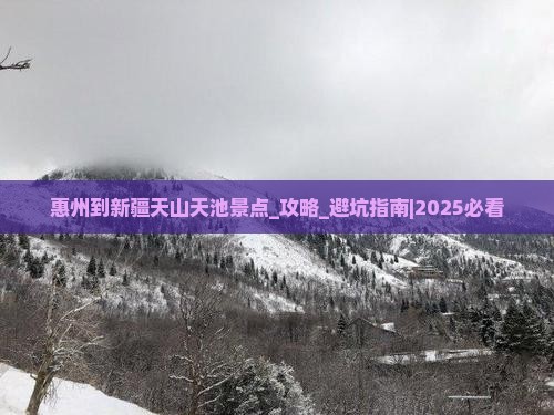 惠州到新疆天山天池景点