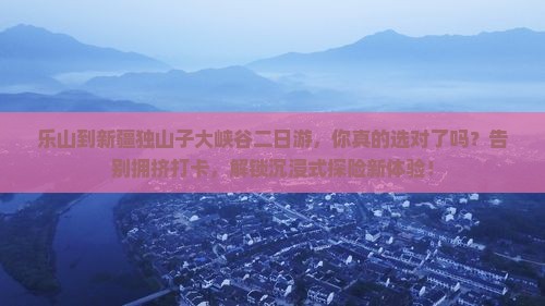 乐山到新疆独山子大峡谷二日游