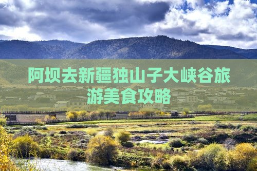 阿坝去新疆独山子大峡谷旅游美食攻略