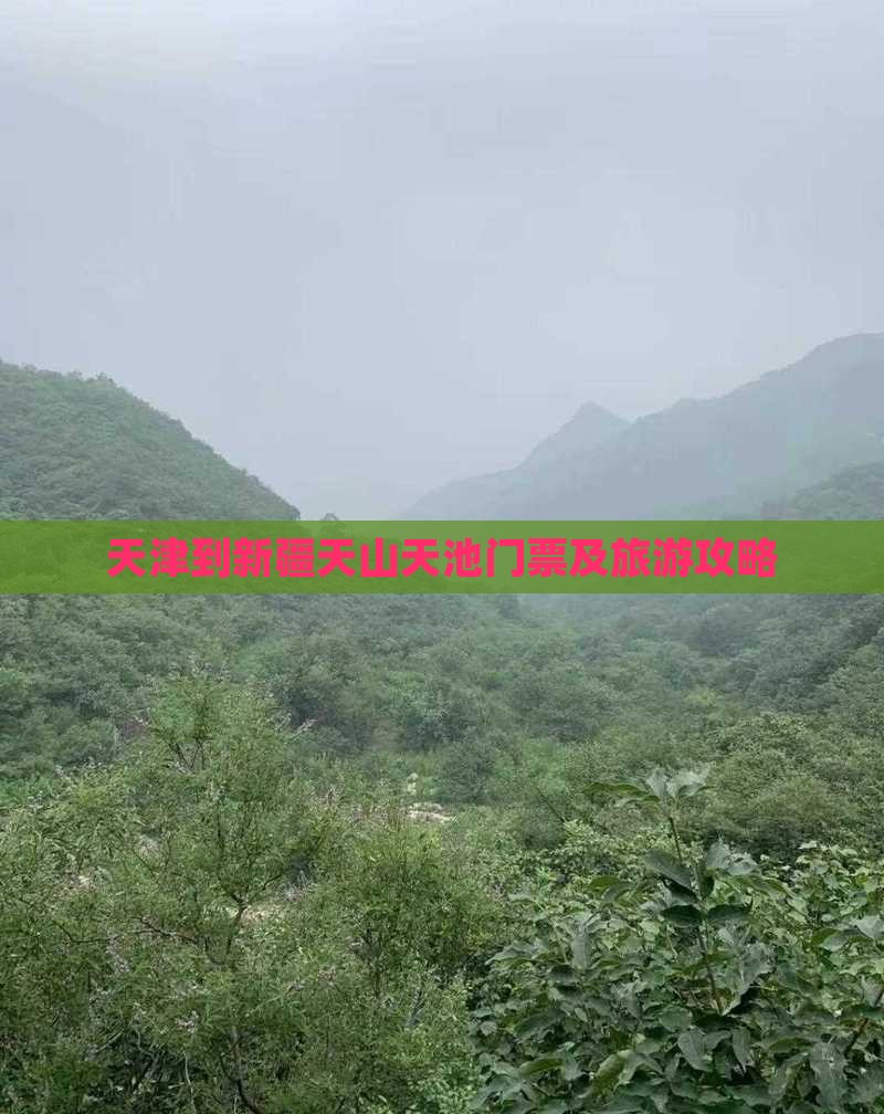天津到新疆天山天池门票及旅游攻略